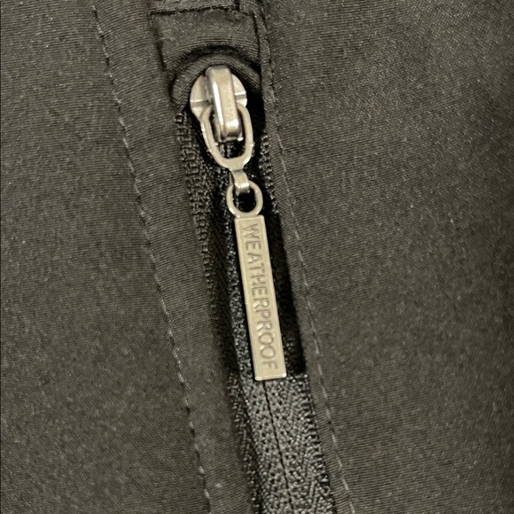 Weatherproof Women's Black Zip Trench Coat - Picture 3 of 4